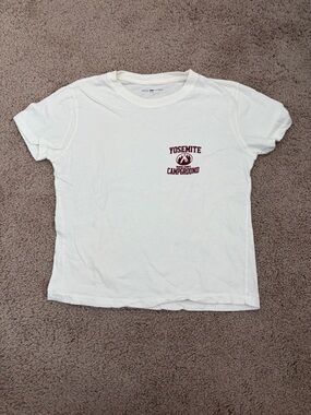 Brandy Melville White Tee with Yosemite Logo